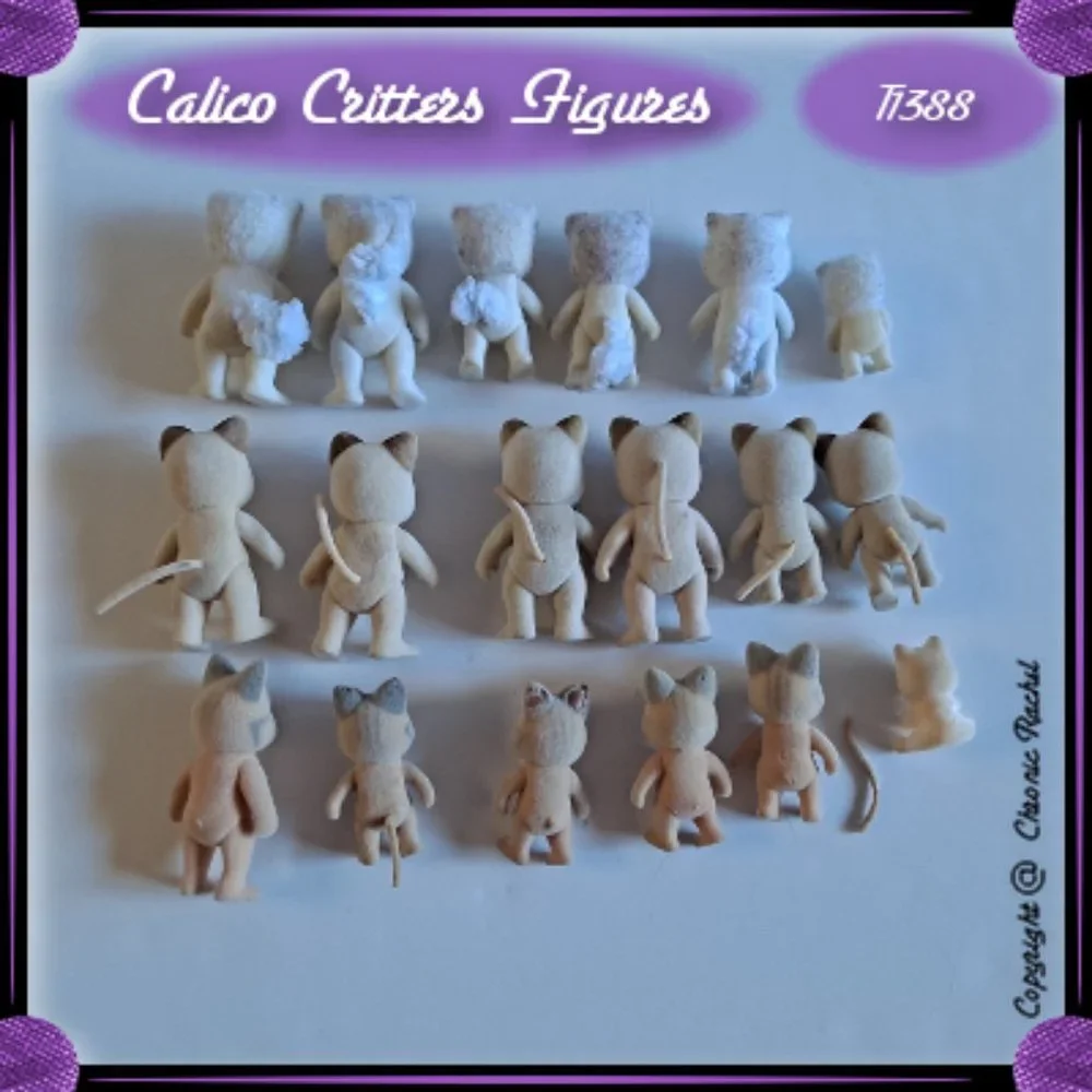 18-Pack Vintage Cat Figures